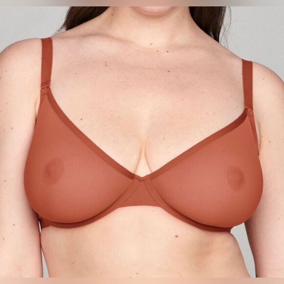 CUUP the plunge in Clay Orange Bra womens Size 32 C - Picture 5 of 5